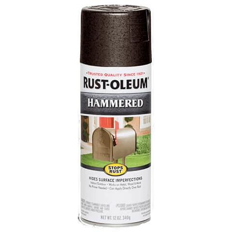 Artisan Rust-Oleum Stops Rust Dark Bronze Hammered Spray Paint 12 oz. Contemporary