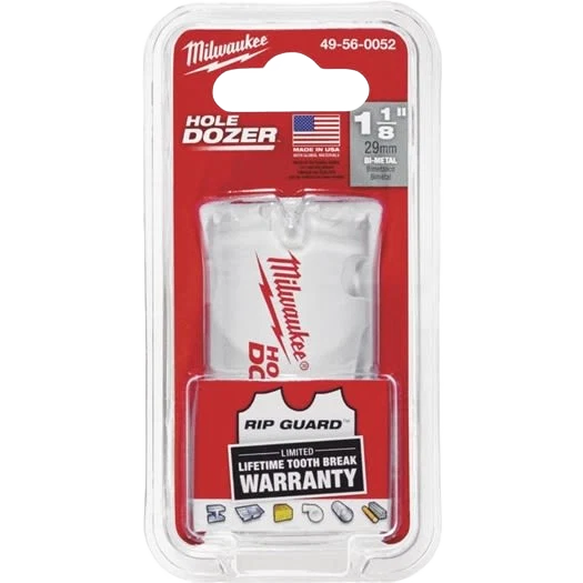 Genuine Milwaukee HOLE DOZER™ 1-1 8 Bi-Metal Hole Saw Quality