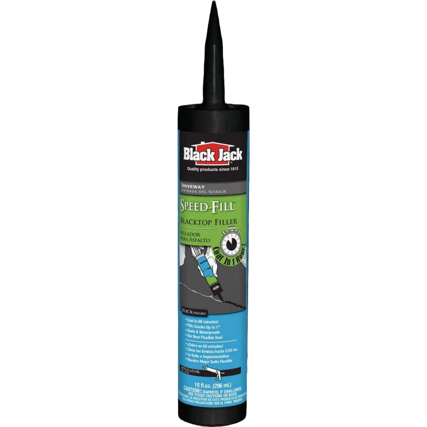 Certified Black Jack Speed-Fill Blacktop Crack Filler 10 oz. Proven