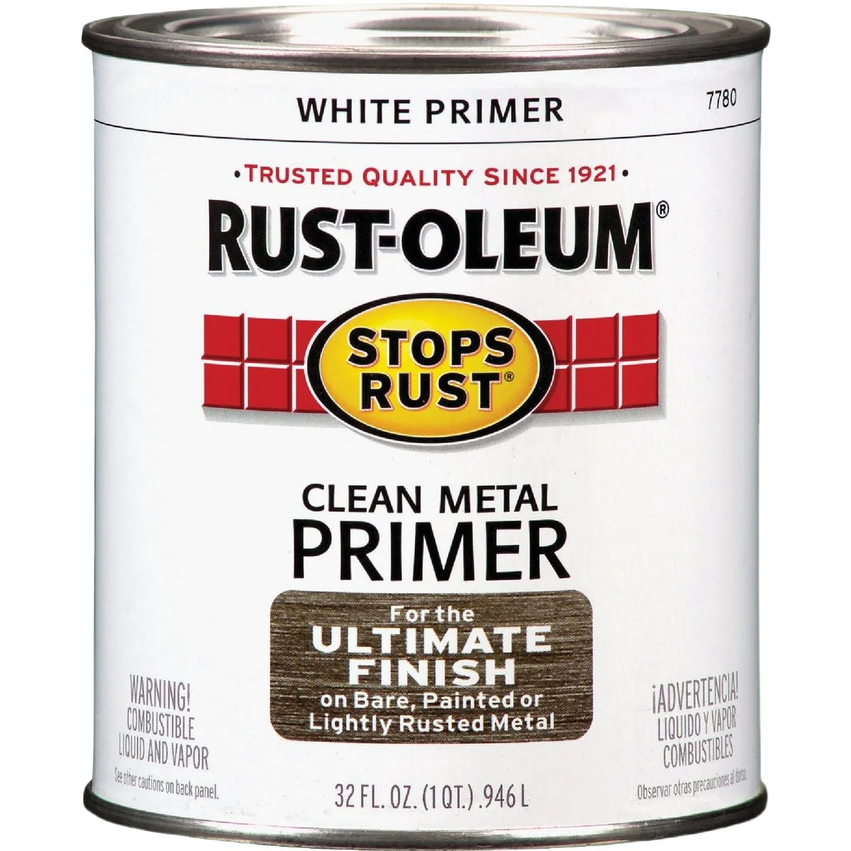 Prestigious Rust-Oleum Stops Rust Clean Metal Flat White Primer 1 Quart Optimized