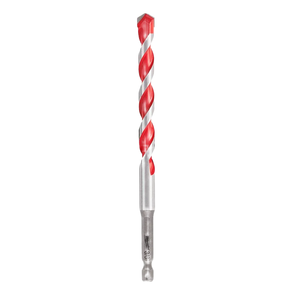 Pure Milwaukee SHOCKWAVE™ 3 8 x 6 Carbide-Tipped Hammer Drill Bit High-Quality