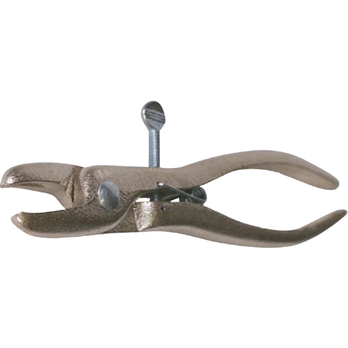 Dependable Decker Nickel-Plated Cast Malleable Iron Hog Ring Pliers with Spring User-Friendly