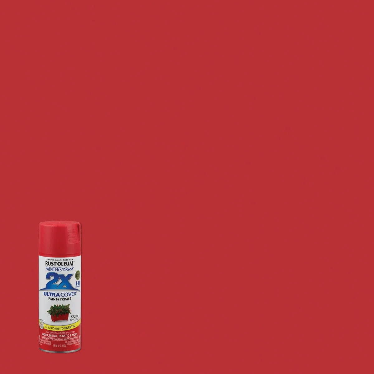 Casual Rust-Oleum Painters’ Touch 2X Apple Red Satin Spray Paint Primer 12 oz. Smart