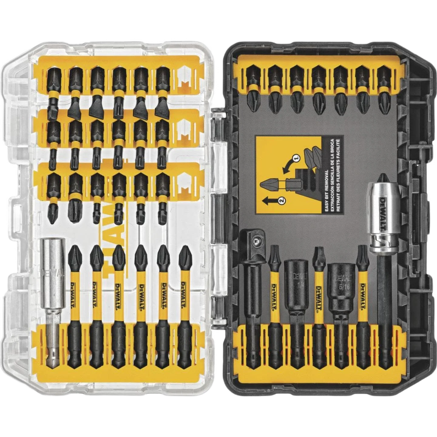 Sophisticated DEWALT 40-Pc FlexTorq® IMPACT READY® Screwdriving Bit Set with ToughCase® Fine Crafted