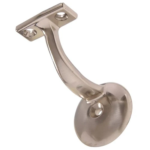 Reusable Hardware Essentials Nickel Ornamental Handrail Bracket Carded Sustainable
