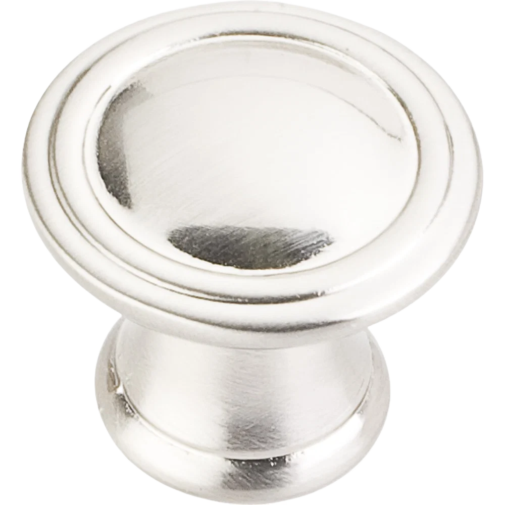Environmentally Friendly Hardware Resources Cordova 1-1 8 In. Knob Satin Nickel High-Grade
