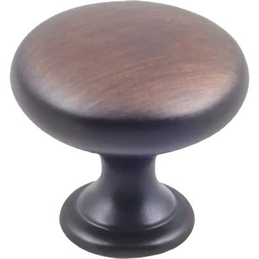 Exceptional Kasa 10-Pack Rounded Knob Brushed Oil Rubbed Bronze 1 3 16 in. Fine