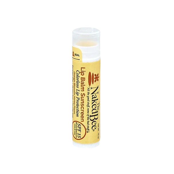 Efficient The Naked Bee SPF 15 Orange Blossom Honey Colorless Lip Balm Responsible