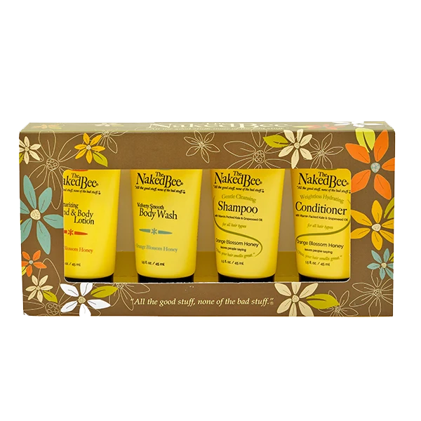 Versatile The Naked Bee Hospitality Travel Kit 4 Pack Innovative