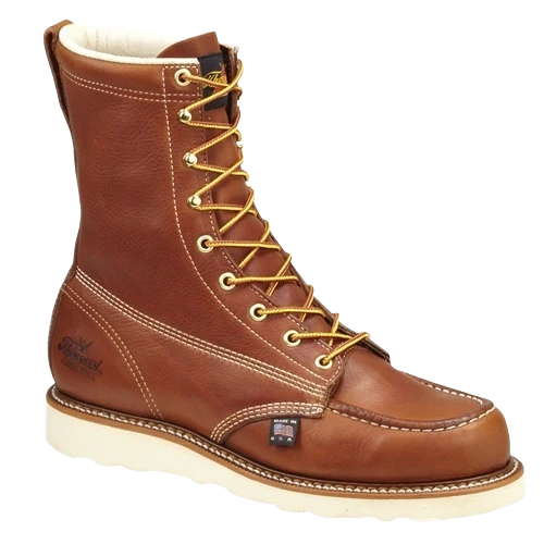 World-Class Thorogood American Heritage Tobacco Safety Toe Moc Wedge Boots 13D Original
