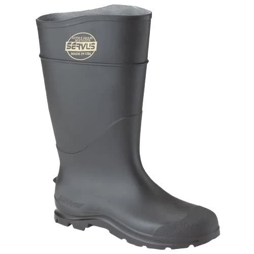 Advanced Norcross Men’s Black Safety Servus Rubber Boots Size 10 Top-Quality