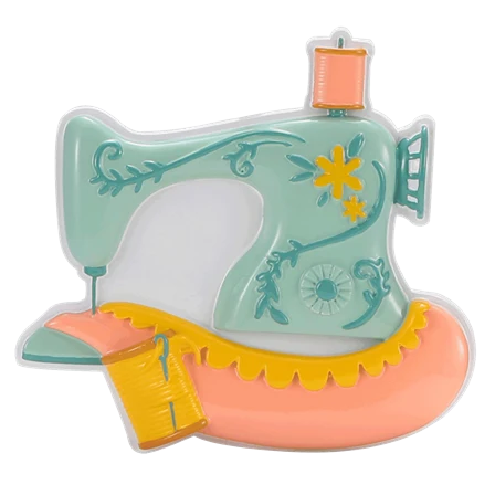Soft PolarX Personalized Vintage Sewing Machine Ornament Certified