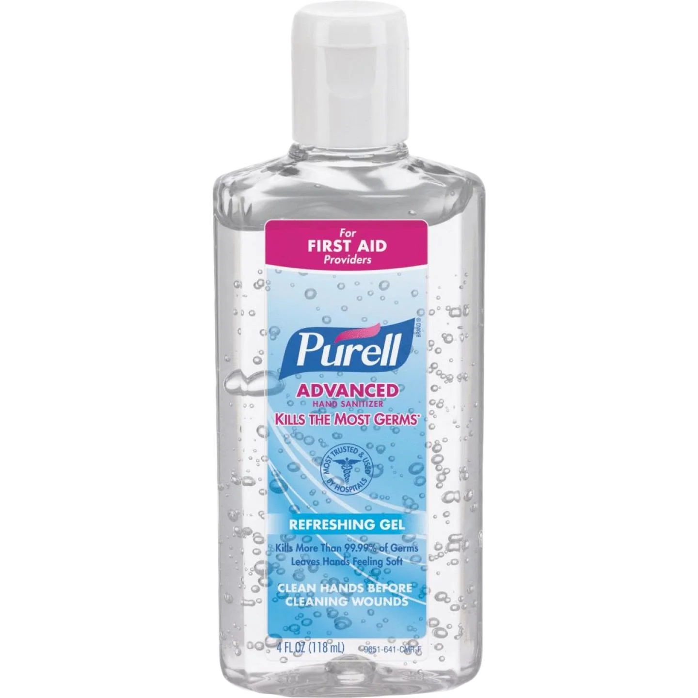 Enhanced Purell Advanced Hand Sanitizer Refreshing Gel Flip Cap Bottle 4 oz. Easy-to-Use