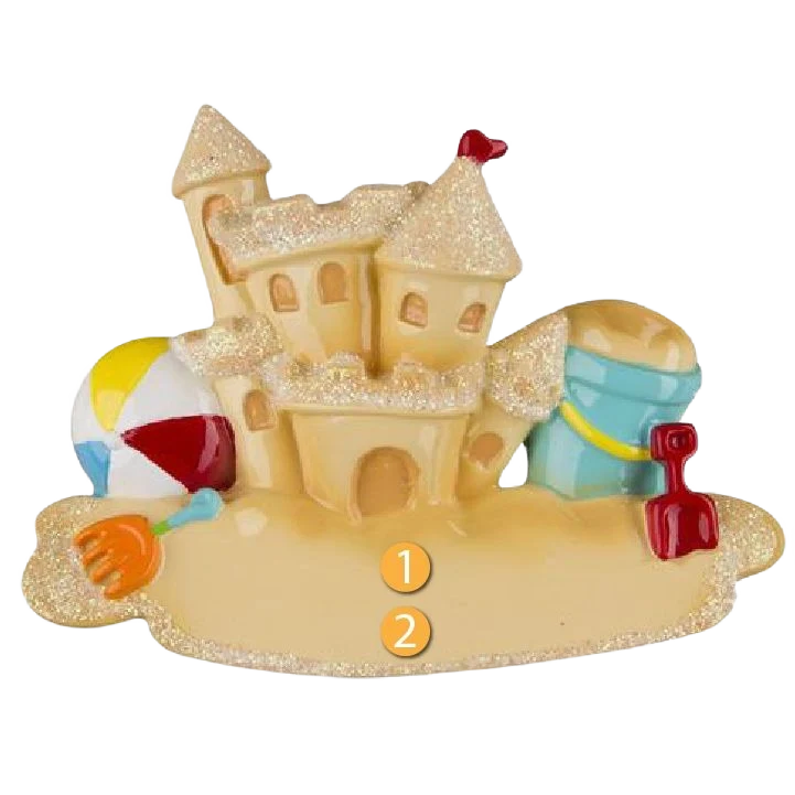 Artisan PolarX Personalized Sandcastle Ornament Exclusive