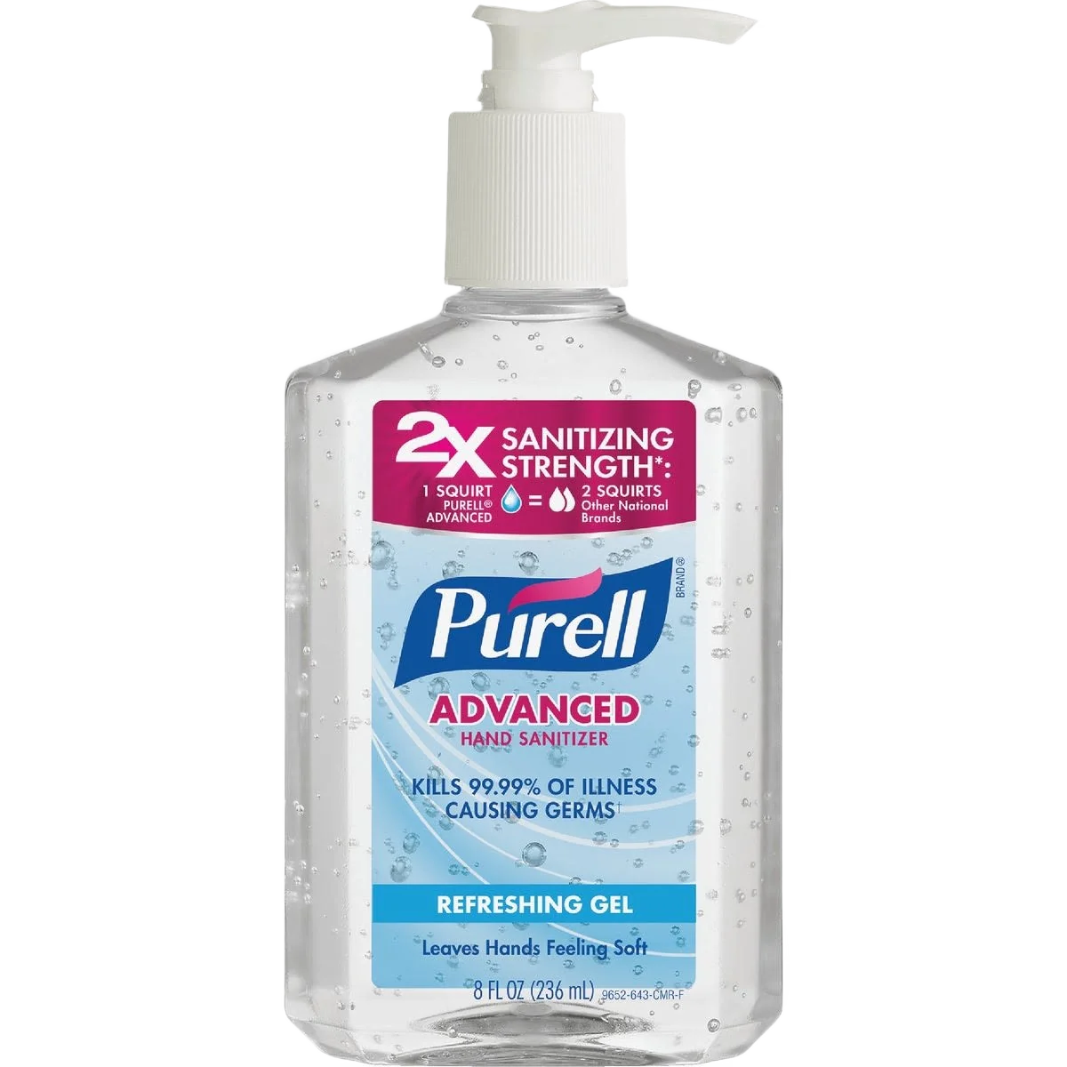 Environmentally Friendly Purell Gel Pump Bottle Hand Sanitizer 8 oz. Practical