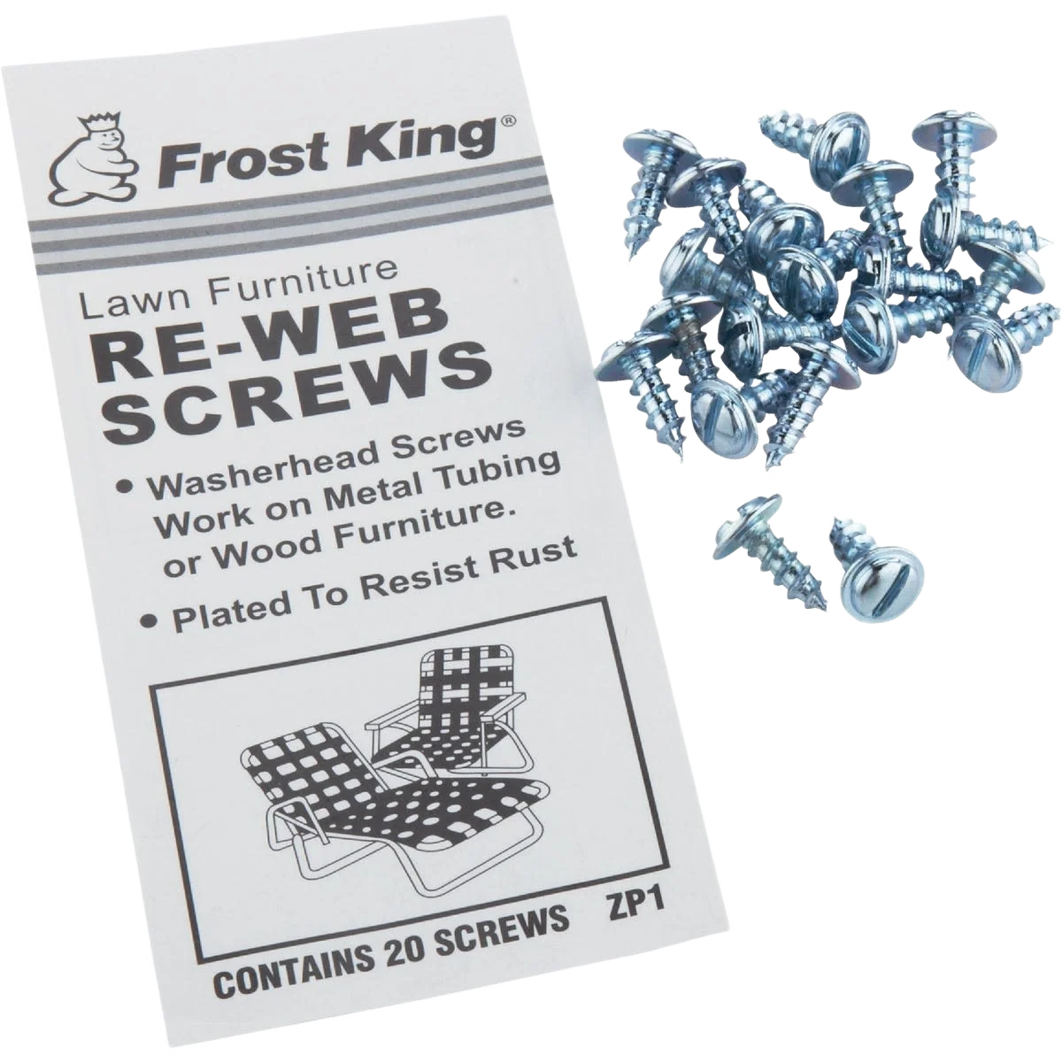 Exceptional Frost King 20-Pack Outdoor Chair Webbing Screws Minimalist