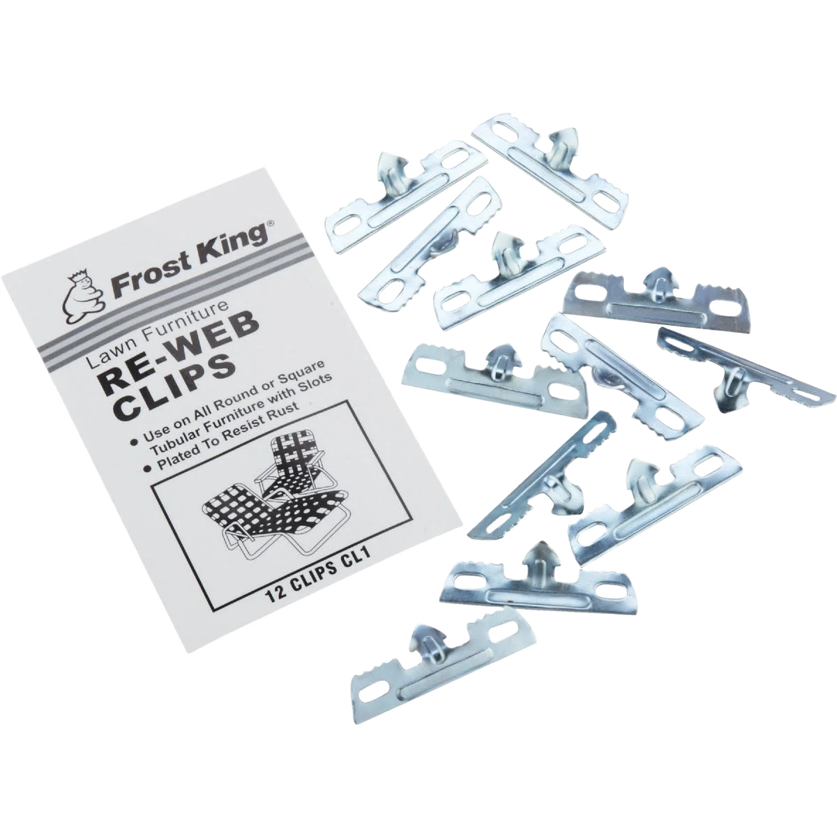 Fast Frost King 12-Pack Outdoor Chair Webbing Clips Premium Material