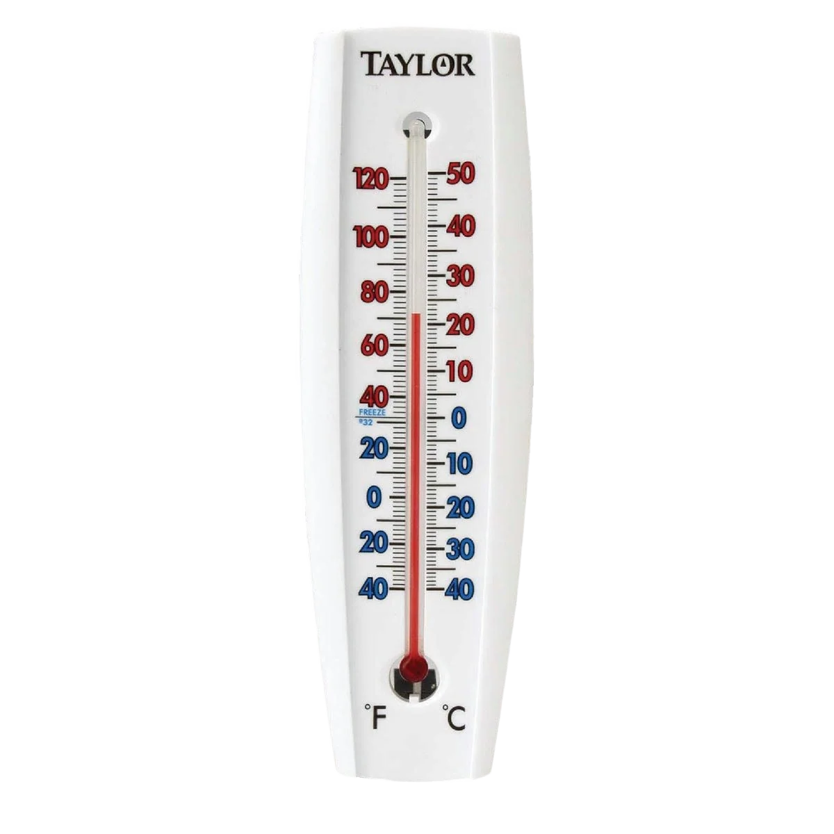 High-Quality Taylor Aluminum White Tube Indoor Outdoor Thermometer Enhanced