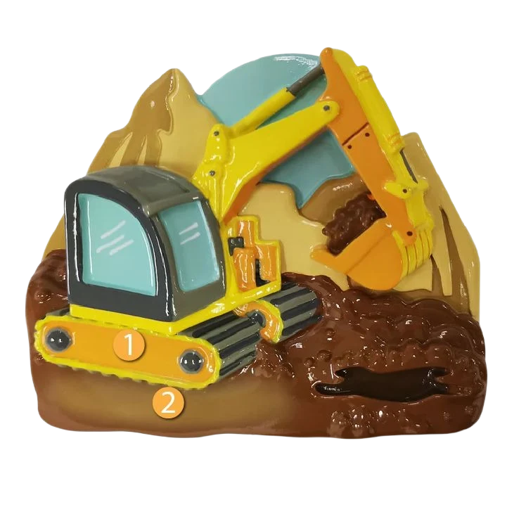 Minimalist PolarX Personalized Excavator Ornament Functional