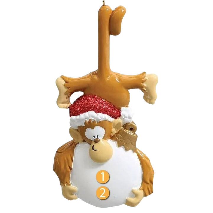 Environmentally Friendly Rudolph Me Personalized Monkey Business Ornament Next-Generation