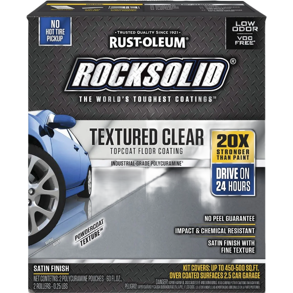 Eco-Friendly Rust-Oleum Rocksolid Textured Clear Topcoat Floor Coating Kit 60 oz. Specialty