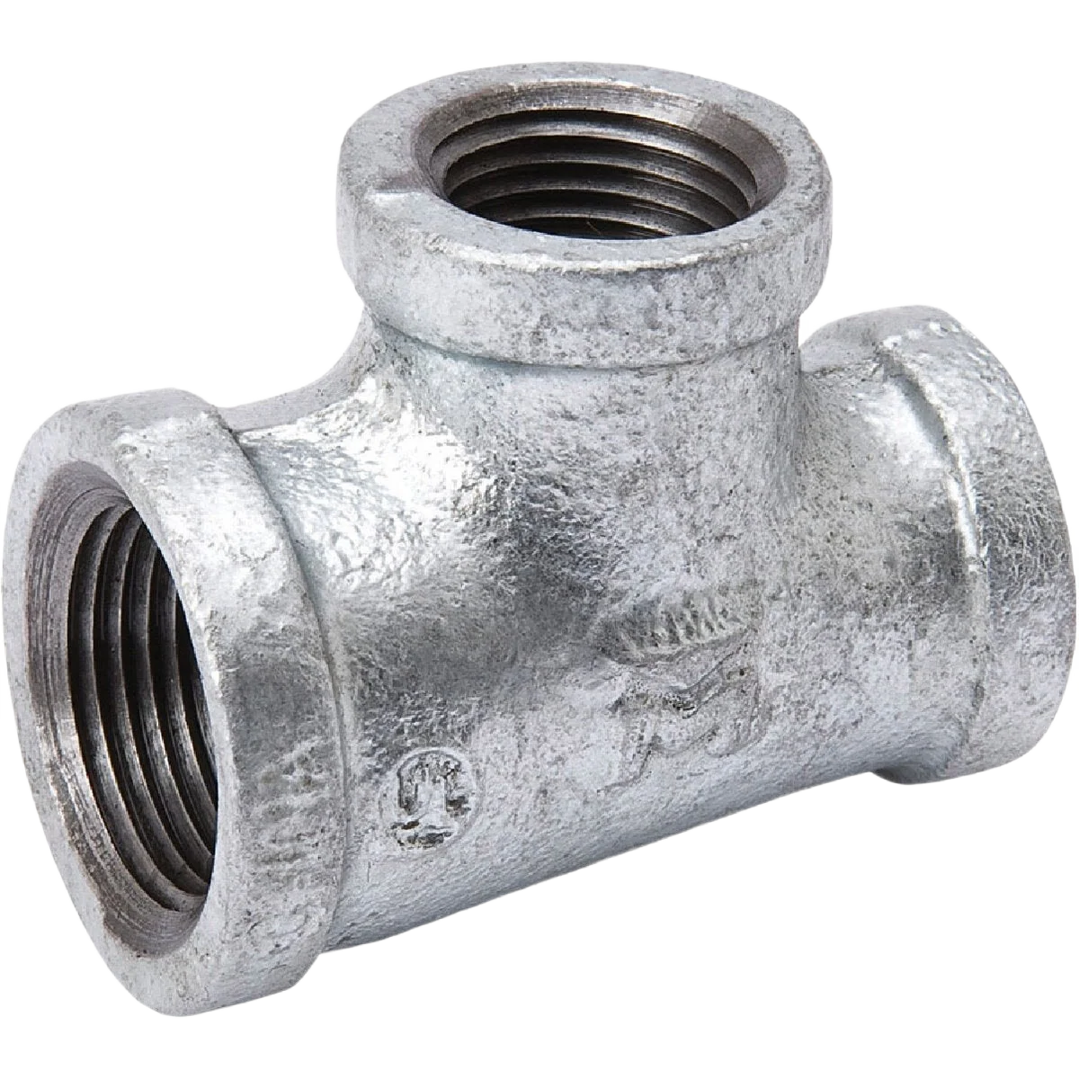 Convenient Southland Malleable Iron Galvanized Reducing Tee 3 4 In. x 3 4 In. x 1 2 In. Efficient