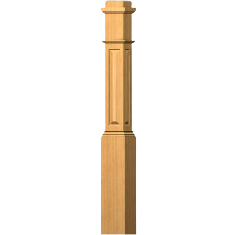 Trendy Stairtrends 6-1 4 in. x 55 in. Poplar Raised Panel Box Newel Elegant