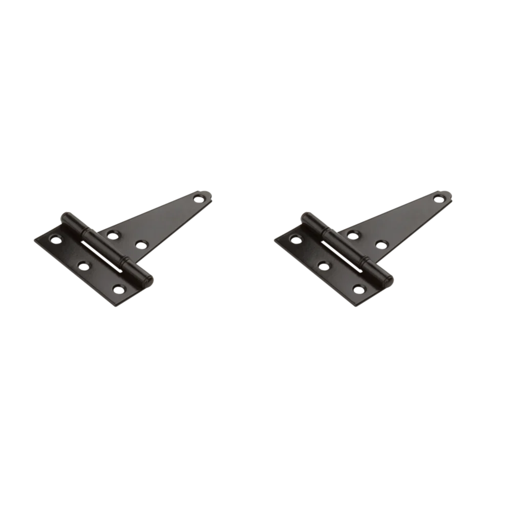 Expertly Made National Hardware 4 Black Heavy-Duty Tee Hinge 2-Pack Proven