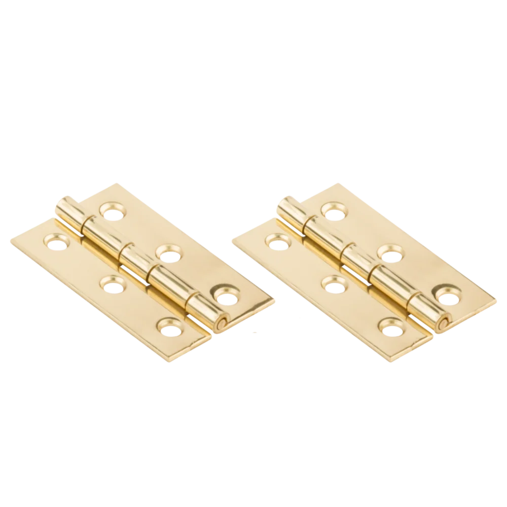 Official National Hardware 1-3 16 x 2 Brass Surface Mount Medium Decorative Hinge Convenient