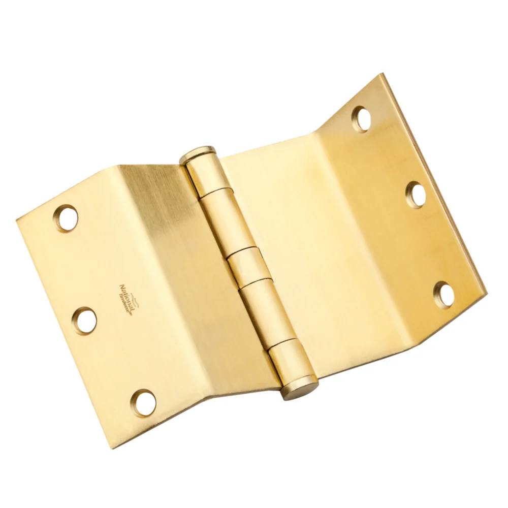 Fine National Hardware Satin Brass Swing Clear Hinge Practical