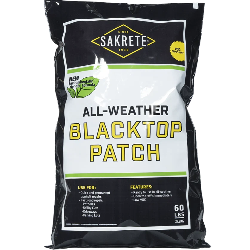 Sustainable Sakrete Blacktop Patch 60 lbs. Reusable