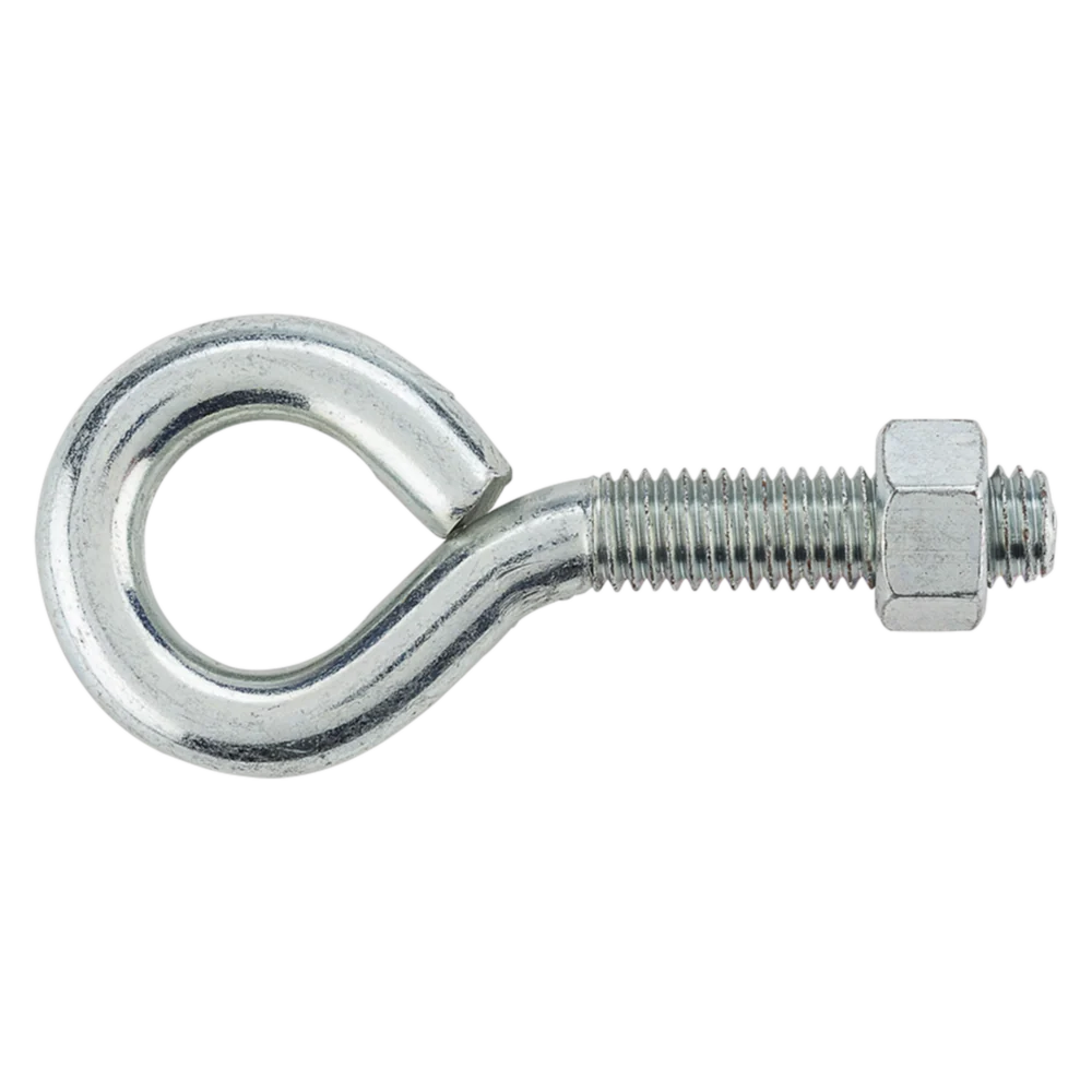 Functional National Hardware 1 2 x 4 Zinc Eye Bolt with Hex Nut Contemporary