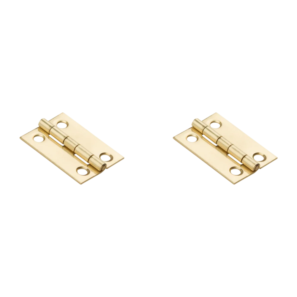 Elegant National Hardware 1-1 2 x 1 Medium Clear Coat Decorative Hinge Solid