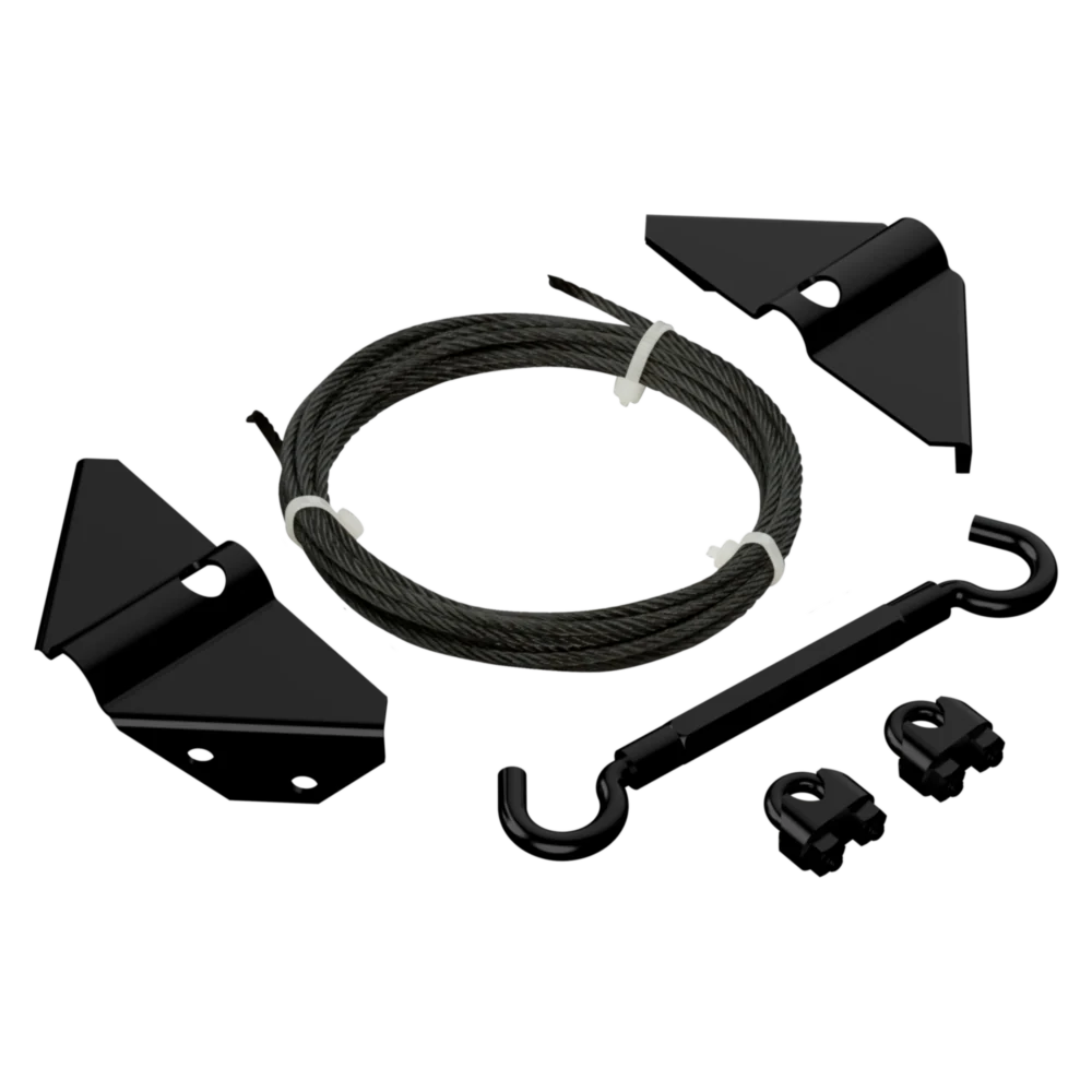 Prestigious National Hardware Black Anti-Sag Gate Kit Minimalist