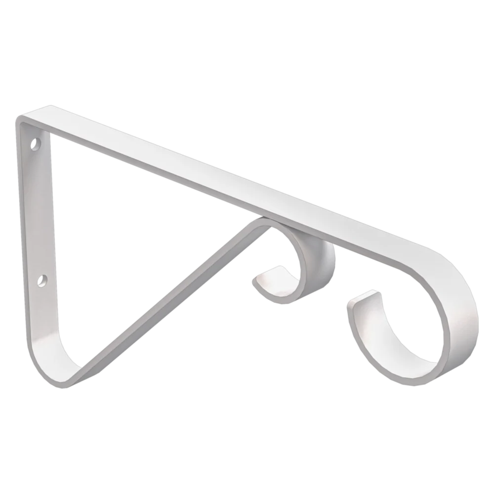 Official National Hardware 6 White Steel Hanging Plant Bracket Genuine