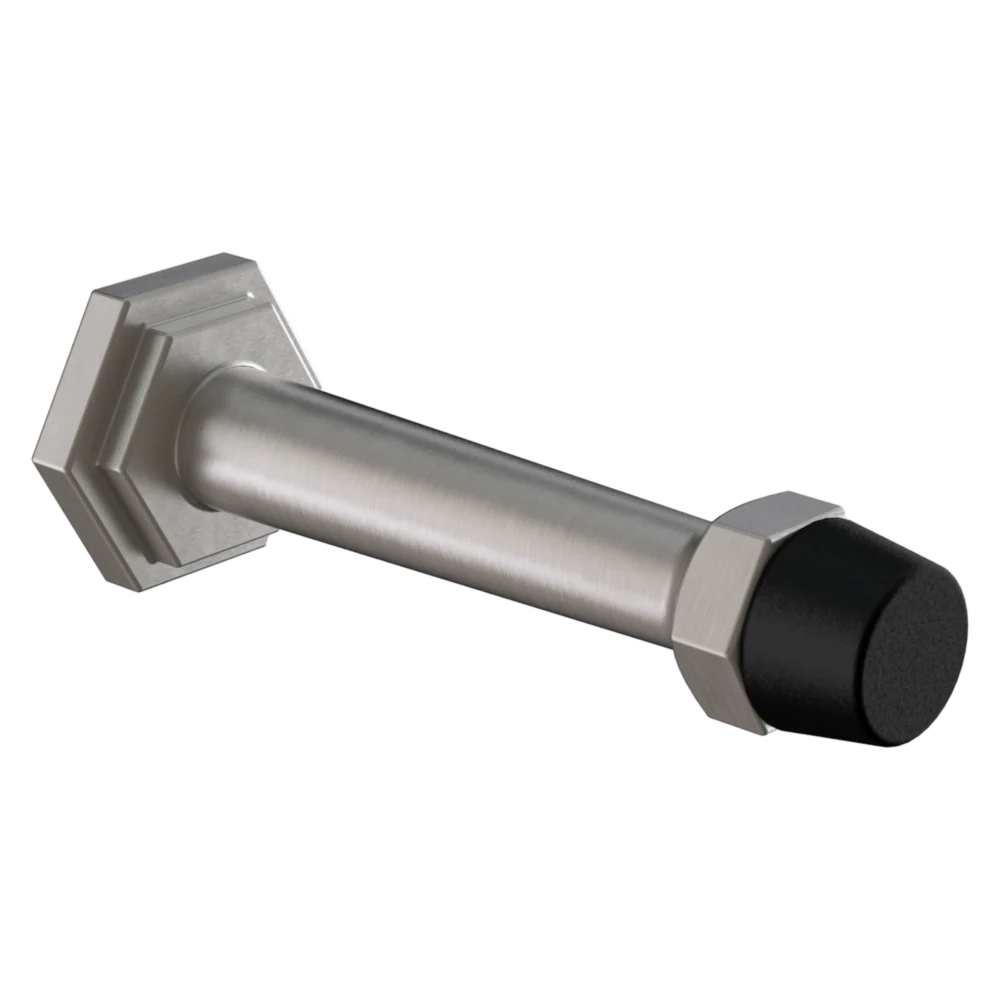 Elegant National Hardware Powell 3 Satin Nickel Door Stop High-Grade