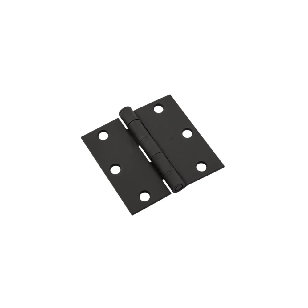 Environmentally Friendly National Hardware 3 Black Square Door Hinge Sustainable