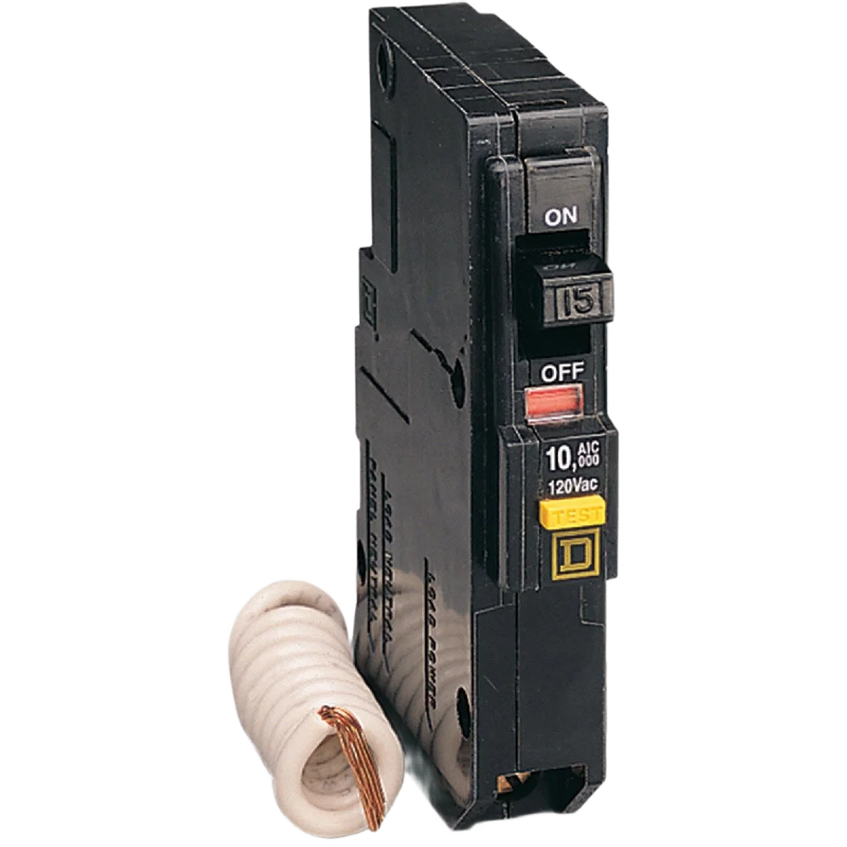 Responsible Square D QO Single-Pole GFCI Breaker Casual