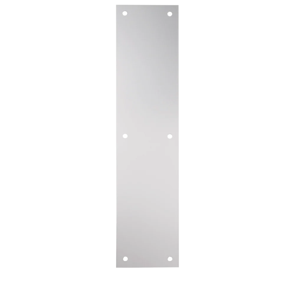 Carefully Designed National Hardware Satin Aluminum Push Plate Detailed