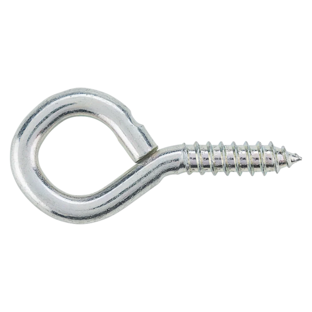 Easy-to-Use National Hardware 2 Zinc Large Screw Eye Bulk Recyclable