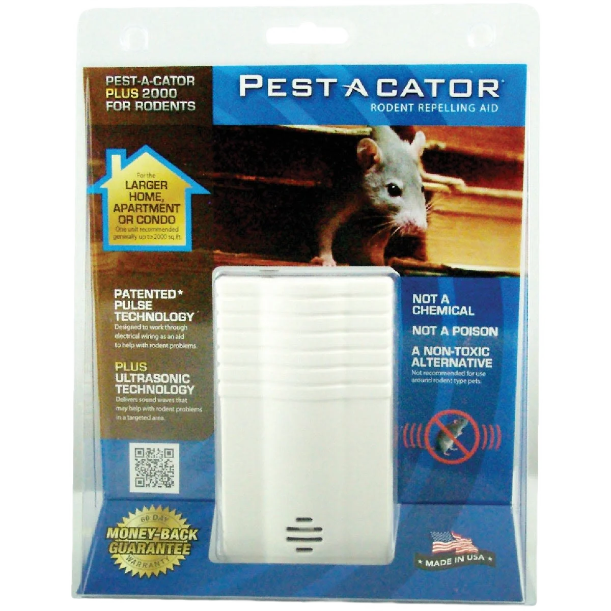 Original Pest A Cator Ultrasonic Electromagnetic Pest Repellent Long-Lasting