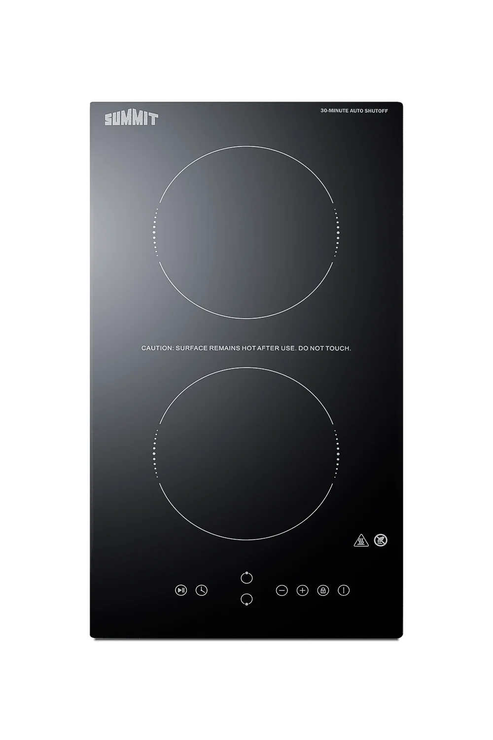 Contemporary 12 Wide 115V 2-Burner Radiant Cooktop With Safety Shutoff Optimized