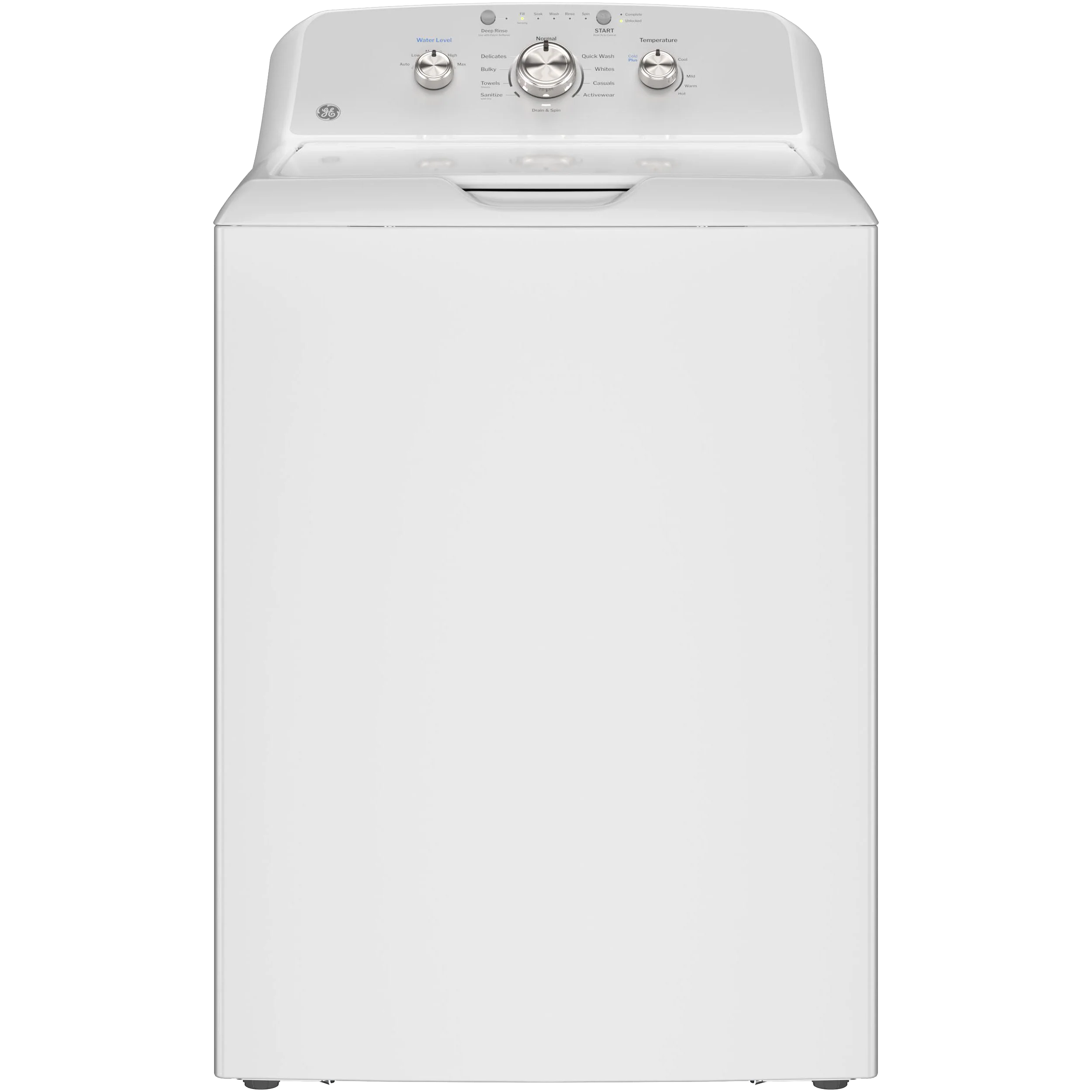Durable GE® 4.3 cu. ft. Capacity Washer with Stainless Steel Basket Cold Plus and Water Level Control Convenient