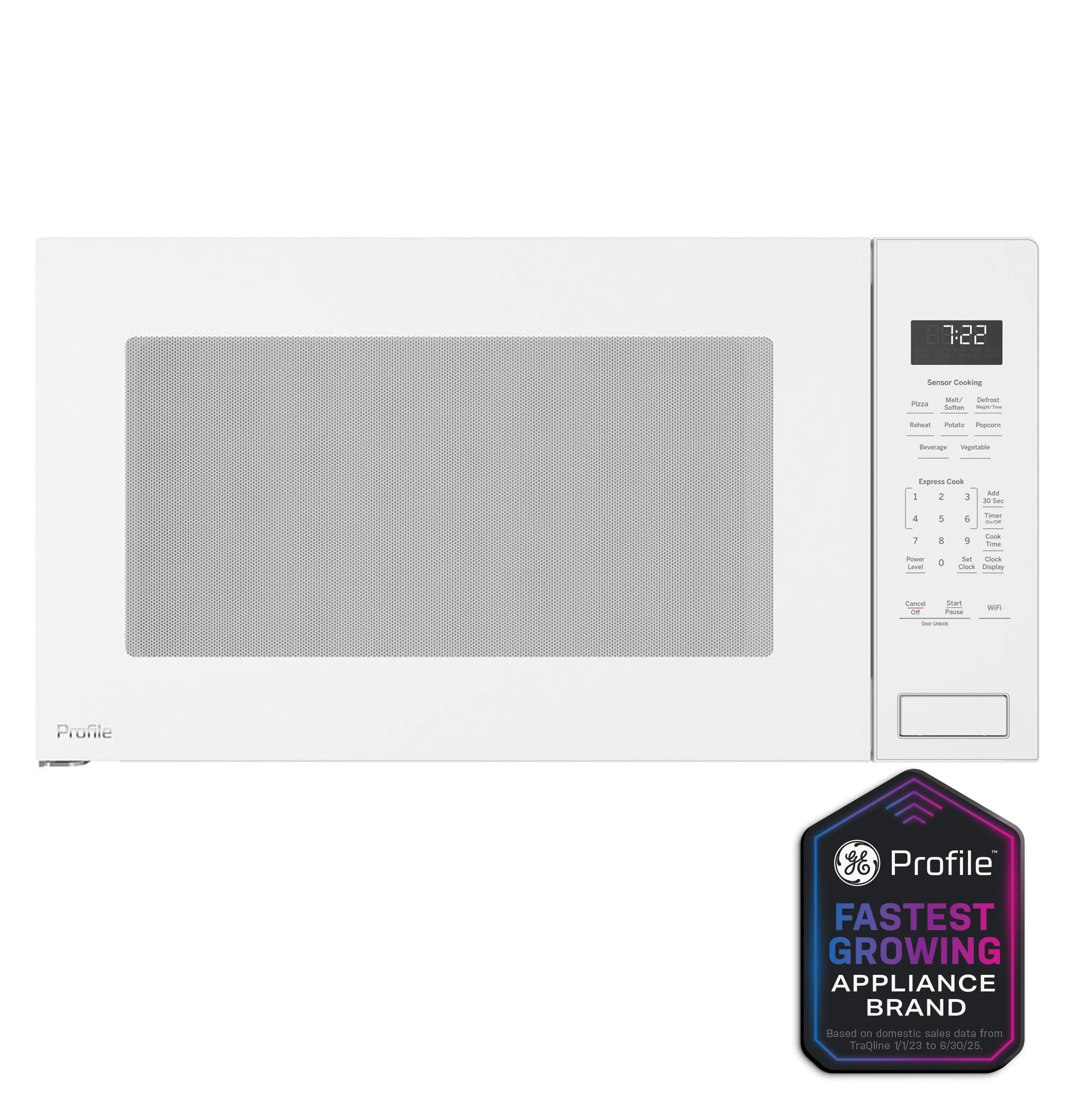 Reliable GE Profile™ 2.2 Cu. Ft. Built-In Sensor Microwave Oven Detailed