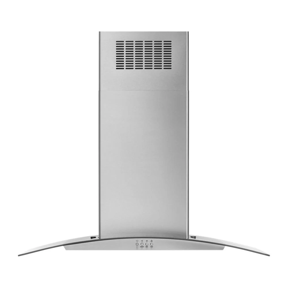 Dependable 36 Curved Glass Island Mount Range Hood Refined