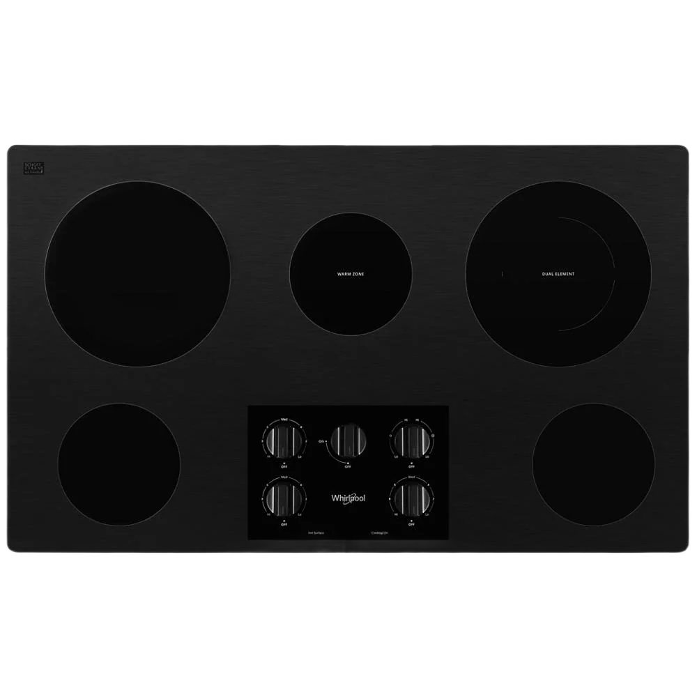 Innovative 36-inch Electric Ceramic Glass Cooktop with Dual Radiant Element Consistent