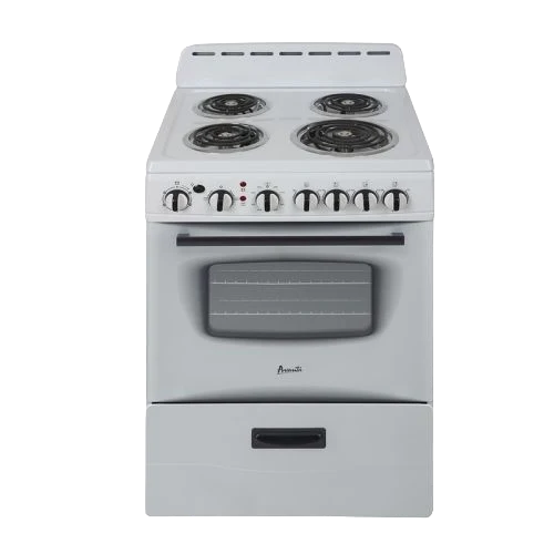 Elegant Avanti 24 Electric Range Oven with Framed Glass Door – White Proven