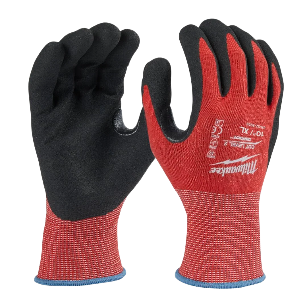 Traditional Milwaukee Cut Level 2 Nitrile Dipped Gloves XL Fashionable