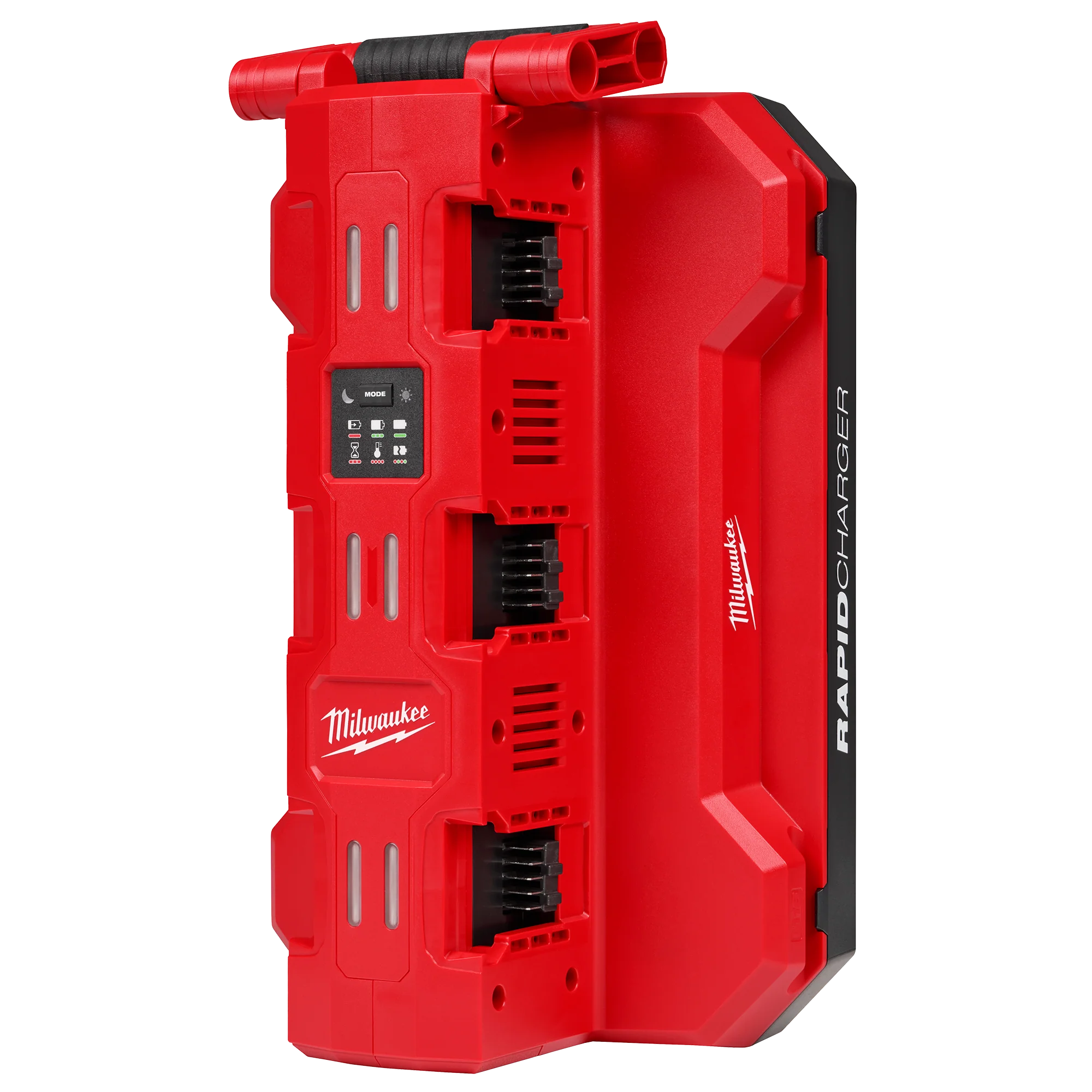 High-Performance Milwaukee M18™ Six Bay Daisy Chain Rapid Charger w PACKOUT™ Compatibility Smooth