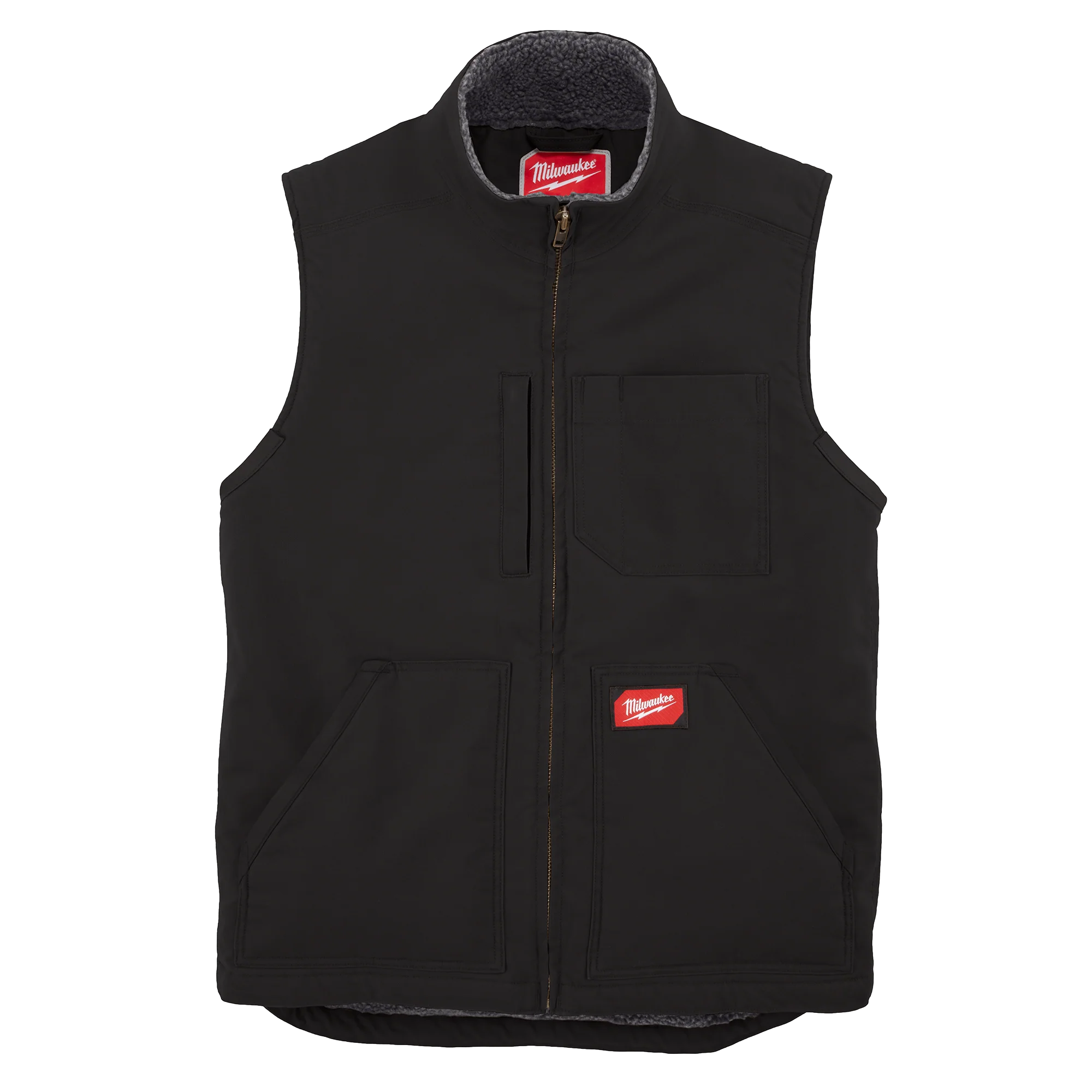Advanced Milwaukee GRIDIRON™ Sherpa-Lined Vest – Black 2X First-Class